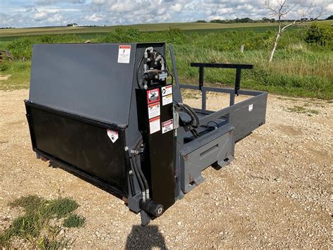 bale processor for skid steer for sale|skid steer mounted bale processor.